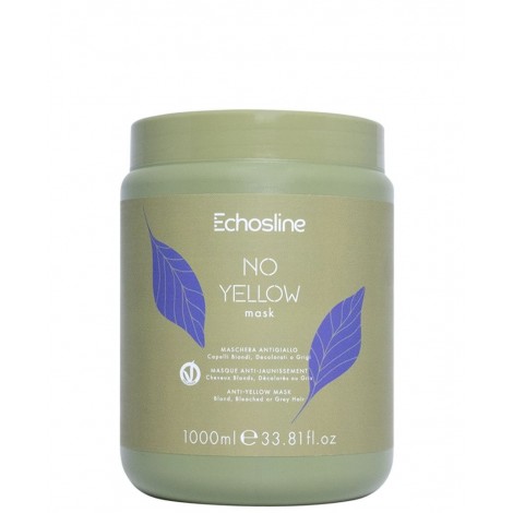 ECHOSLINE No Yellow mask Маска против жълтеене за руси,обезцветени и сиви коси 300ml